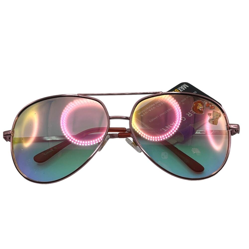 Women's Pink Aviator Sunglasses